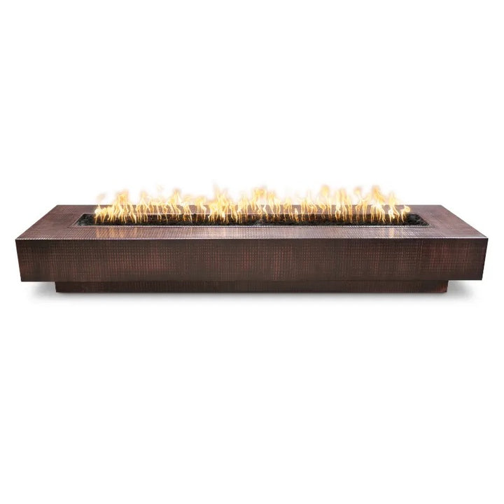 The Outdoor Plus Coronado fire pit hammered copper straight