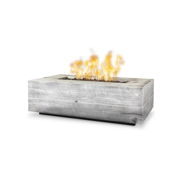 The Outdoor Plus Coronado fire pit ivory wood grain