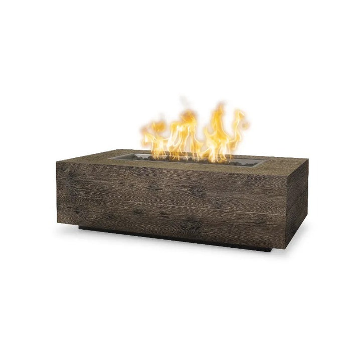 The Outdoor Plus Coronado fire pit oak wood grain