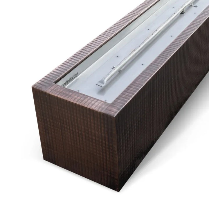 The Outdoor Plus Eaves fire pit copper detail 1