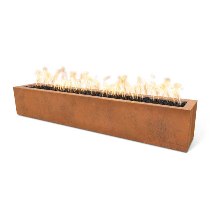 The Outdoor Plus Eaves fire pit corten steel