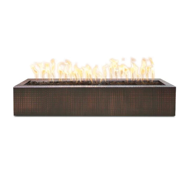 The Outdoor Plus Eaves fire pit hammered copper