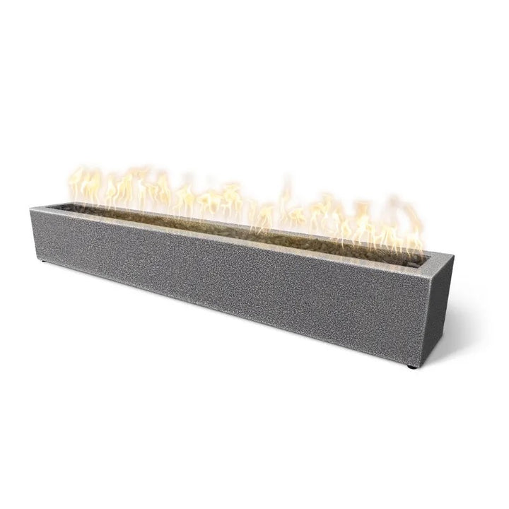 The Outdoor Plus Eaves fire pit silver vein powder coat