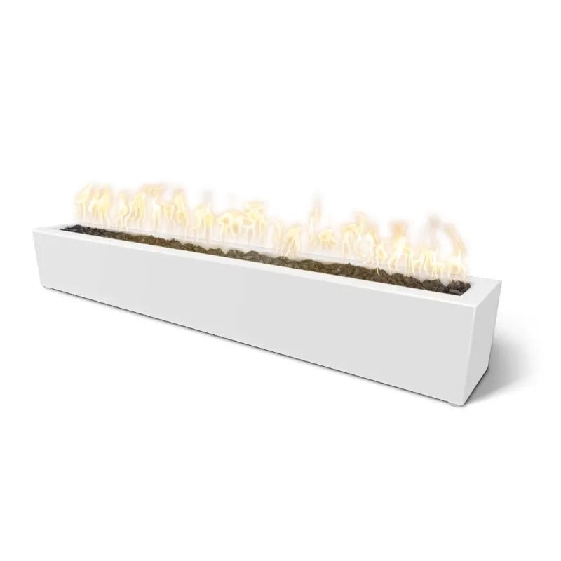 The Outdoor Plus Eaves fire pit white powder coat