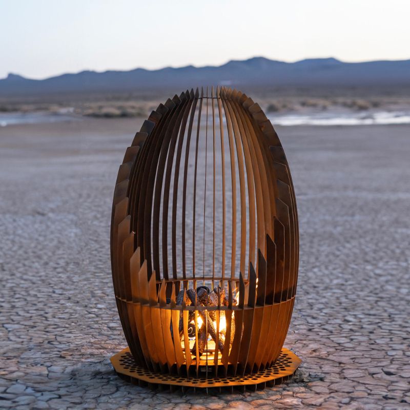 The Outdoor Plus Fire Sculpture The Nebula