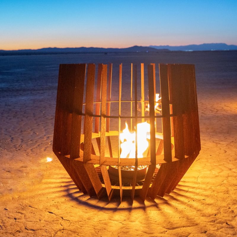 The Outdoor Plus Fire Sculpture The Sol