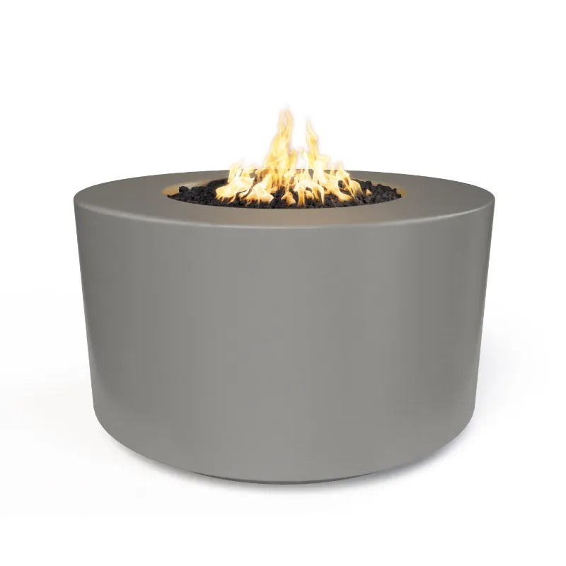 The Outdoor Plus Florence tall fire pit natural gray 24 inch