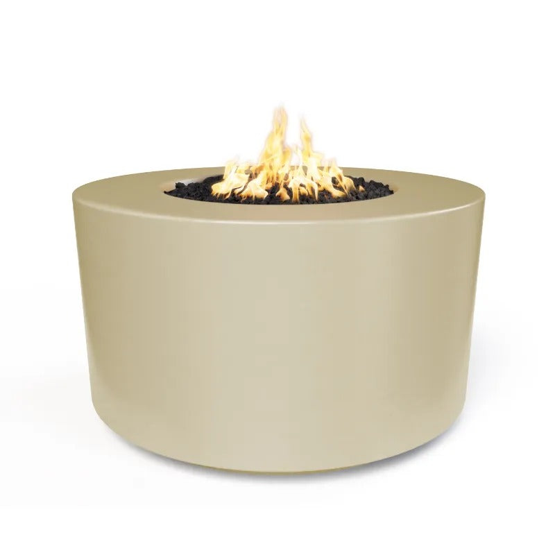 The Outdoor Plus Florence tall fire pit vanilla 24 inch
