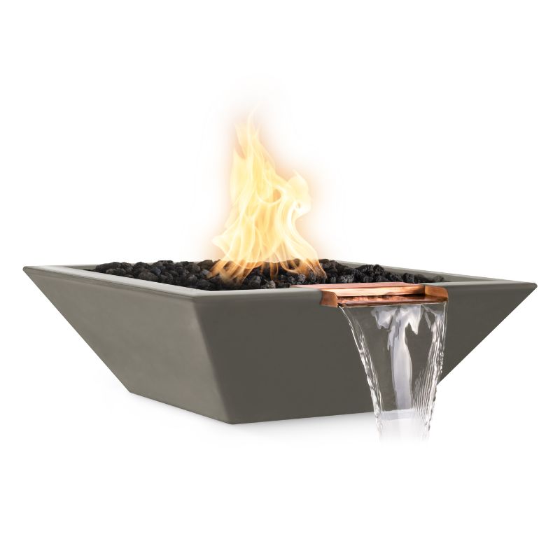 The Outdoor Plus Maya GFRC fire and water bowl ash