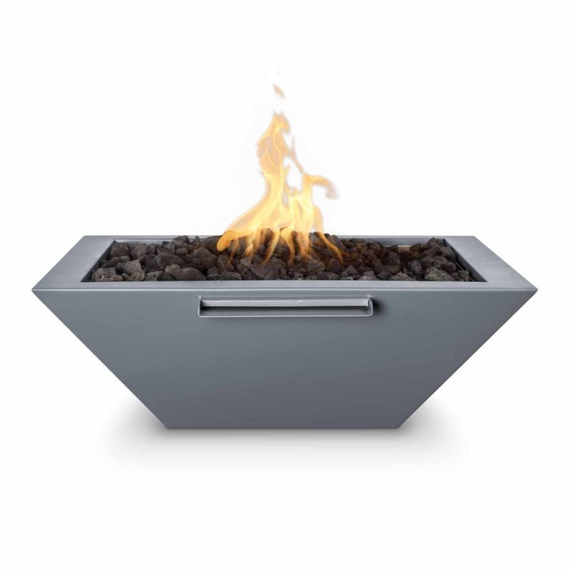 The Outdoor Plus Maya Powder Coat Fire Water bowl gray