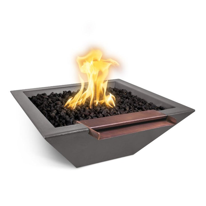 The Outdoor Plus Maya fire and water bowl chestnut wide spill