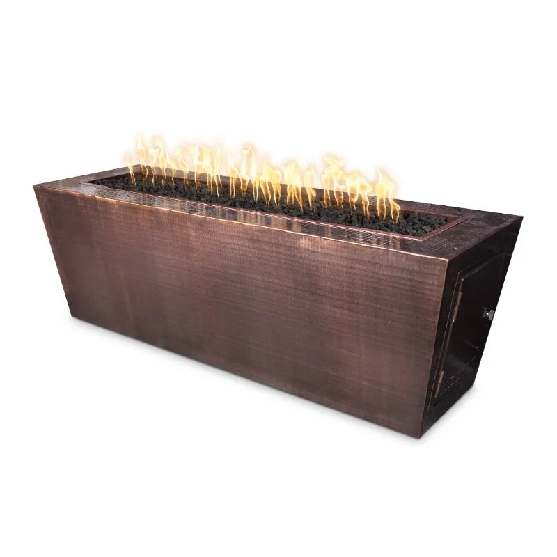 The Outdoor Plus Mesa fire pit hammered copper 60 inch