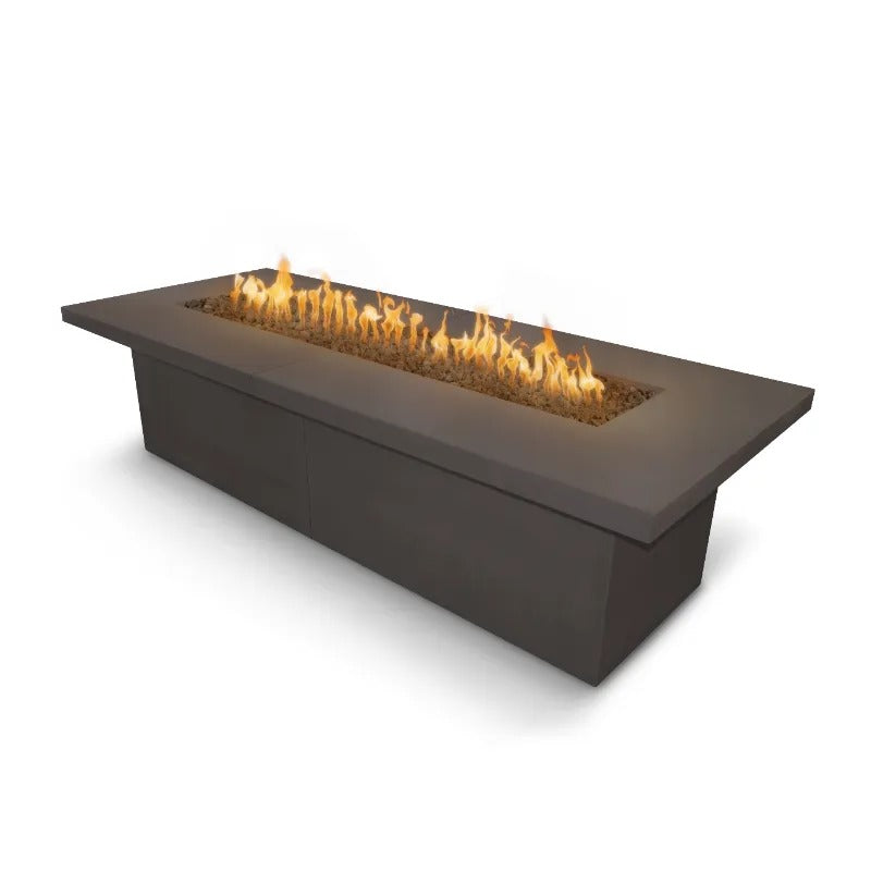 The Outdoor Plus Newport fire table GFRC chestnut
