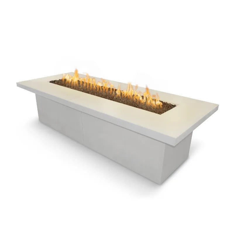The Outdoor Plus Newport fire table GFRC limestone