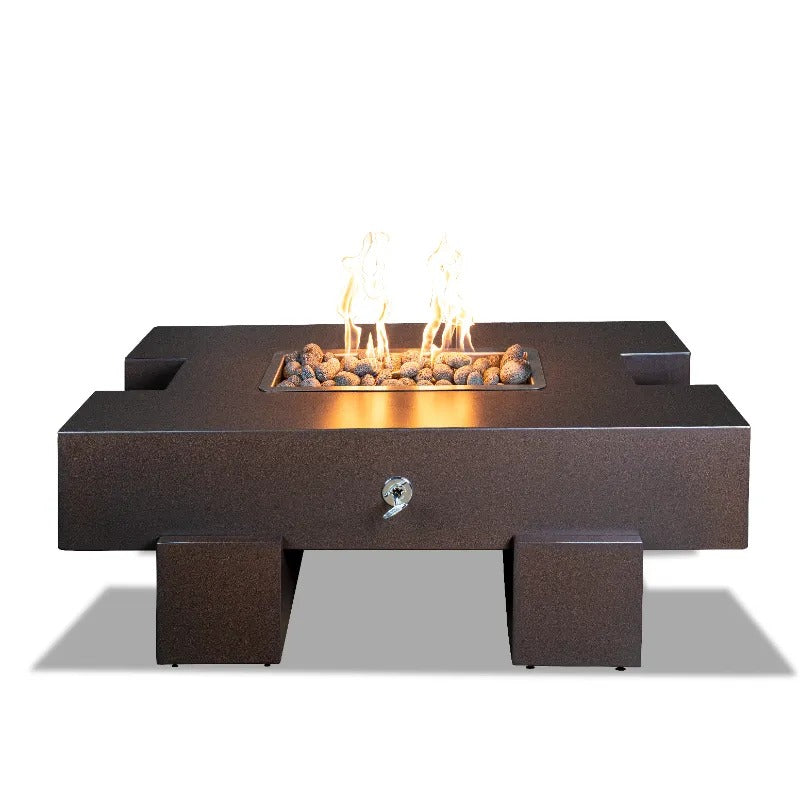 The Outdoor Plus Palo fire pit powder coated shadow