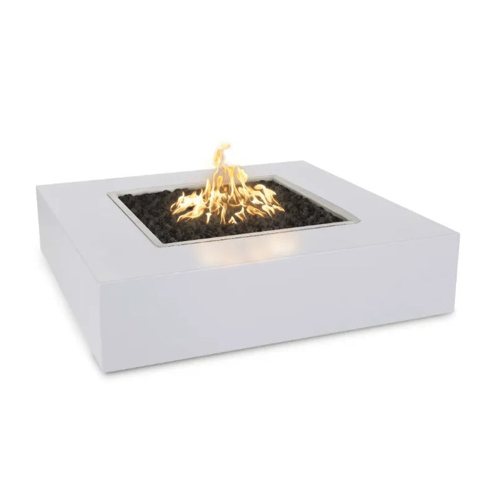 The Outdoor Plus Quad fire pit pewter powder coated