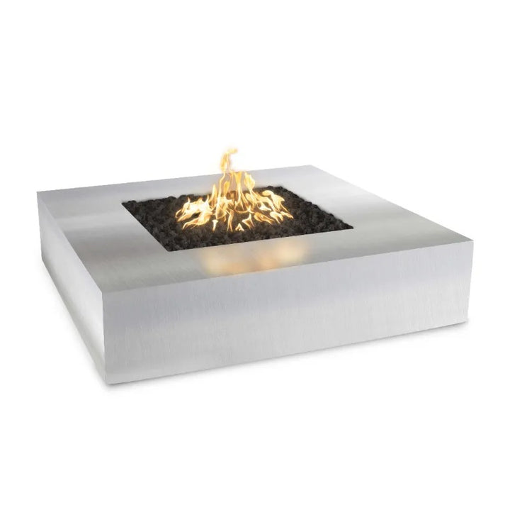 The Outdoor Plus Quad fire pit stainless steel top