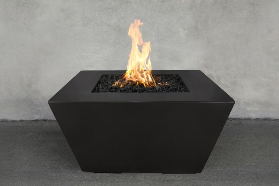 The Outdoor Plus Redan fire pit square black patio