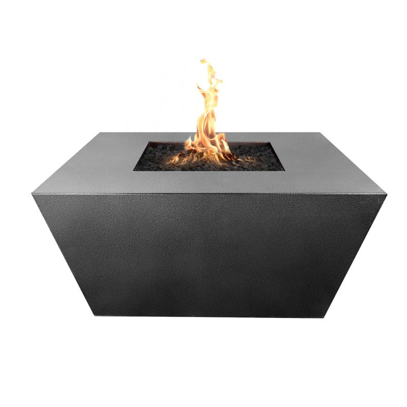 The Outdoor Plus Redan fire pit square silver vein powder coat