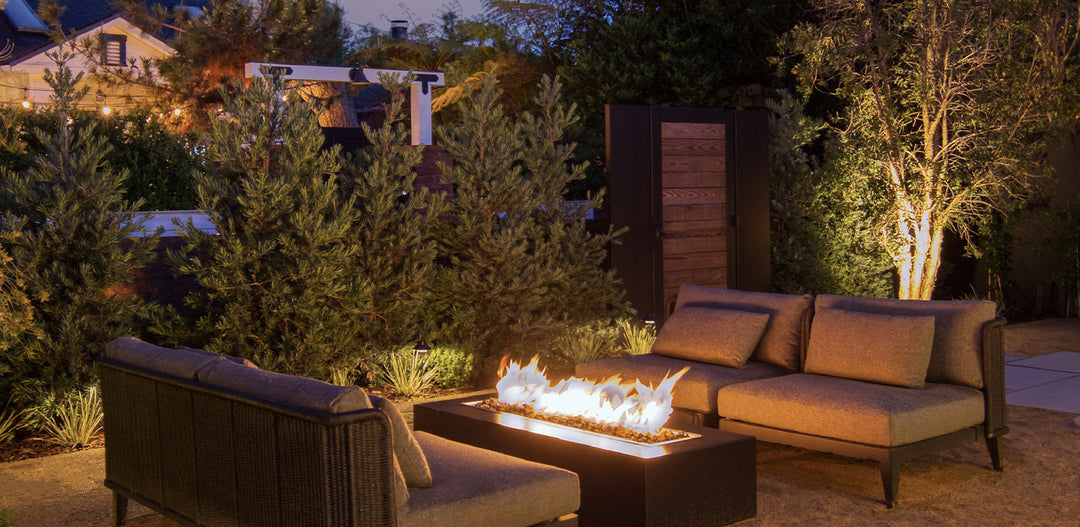 The Outdoor Plus Regal Fire Pit night time relaxation