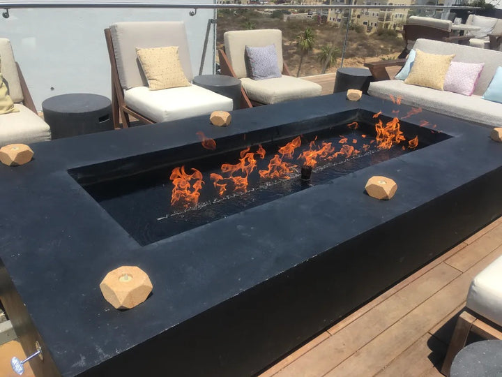 The Outdoor Plus Regal Fire Pit submersible fire rooftop patio 001