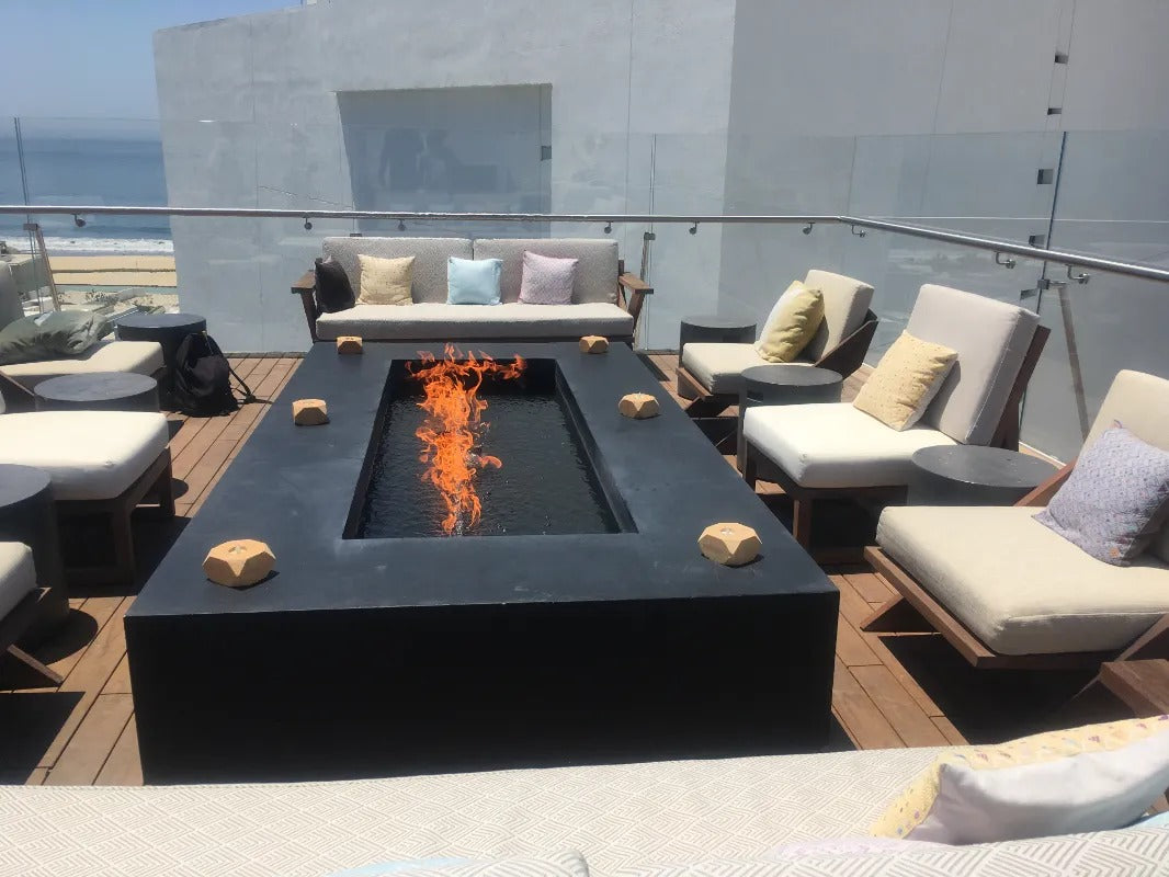 The Outdoor Plus Regal Fire Pit submersible fire rooftop patio 003