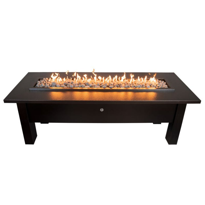 The Outdoor Plus Seashore Fire Table Java Powder Coat