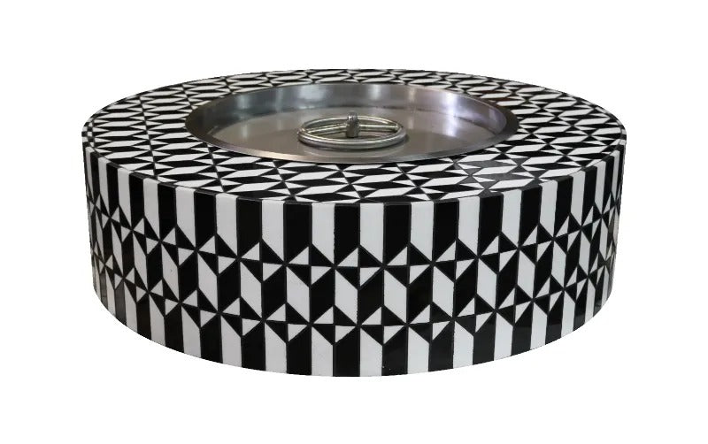 Unity fire pit black and white design