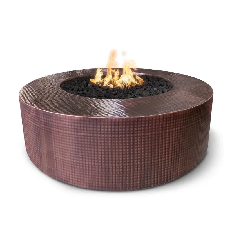 Unity fire pit hammered copper