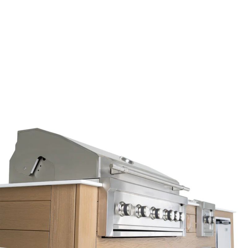 Videl Grills Pacific 112 BBQ Island side view