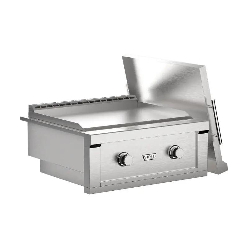 Stainless steel Videl USA griddle with cover 