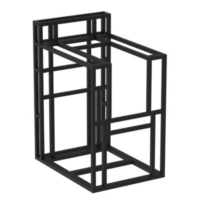 bbq island frame with back splash for side  burner 24 inch