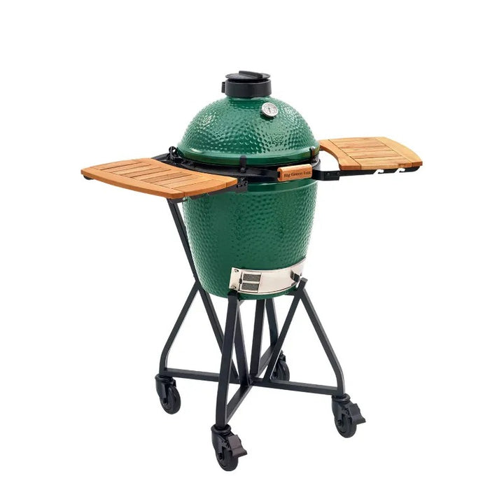 big green egg kit medium acacia mates side