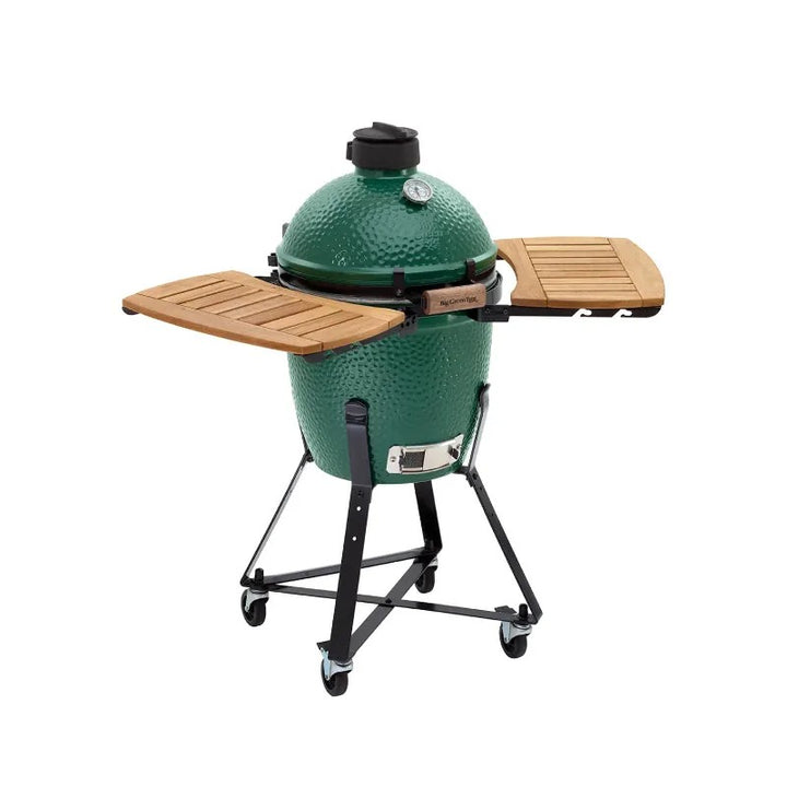 big green egg kit small acacia mates side