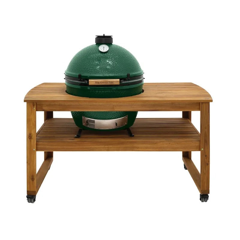 big green egg kit xlarge acacia table