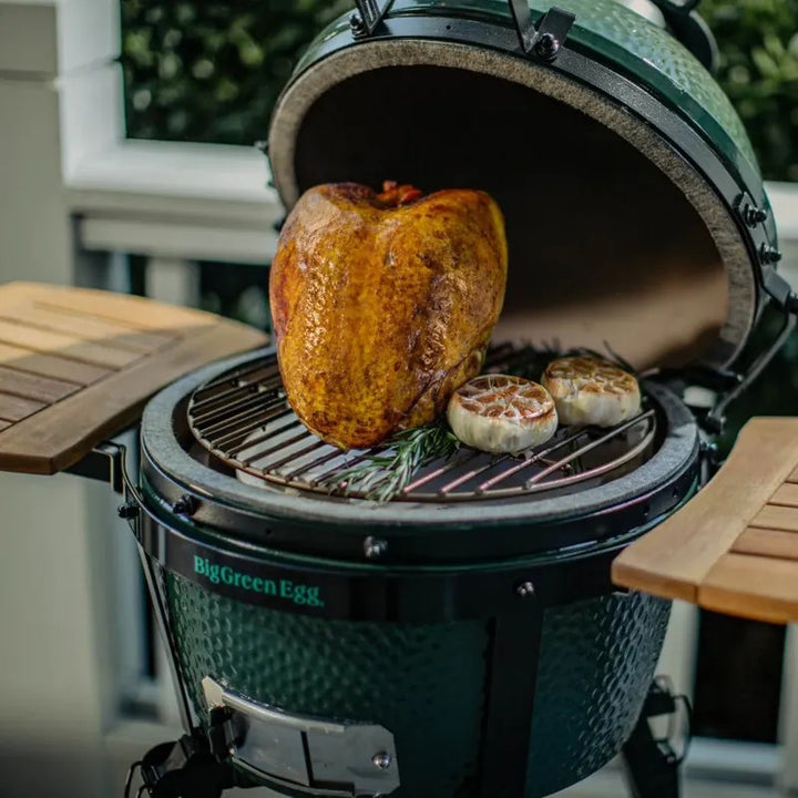 big green egg minimax ultimate kit roasting chicken