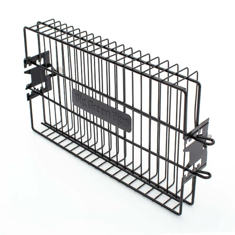 big green egg rotisserie kit Flat Basket side
