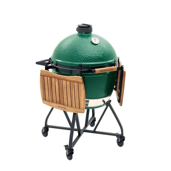 big green egg ultimate kit xlarge acacia mates down side