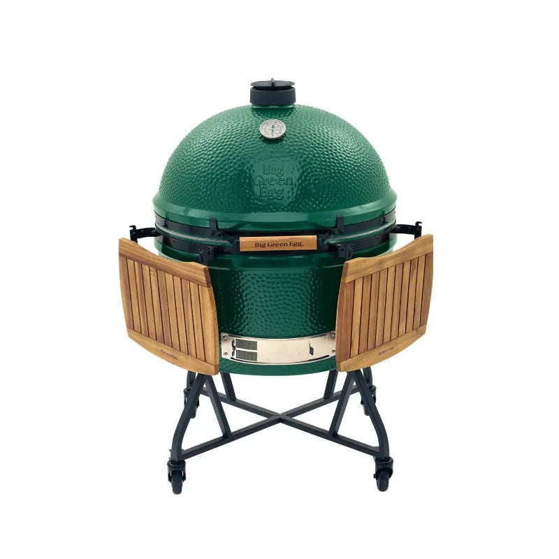 big green egg ultimate kit xlarge acacia mates front