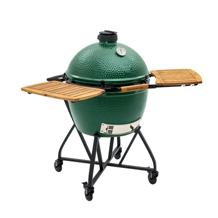 big green egg ultimate kit xlarge acacia mates side