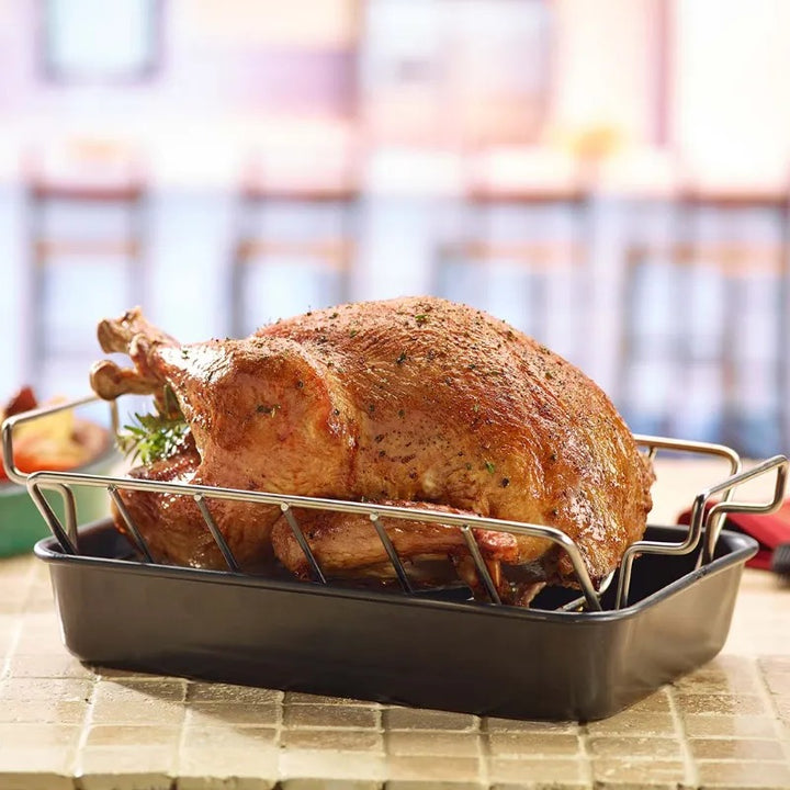 turkey rack pan